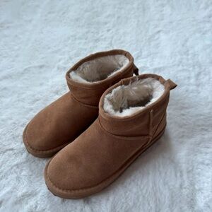 Serra Brown Winter Shearling-Lined Boots